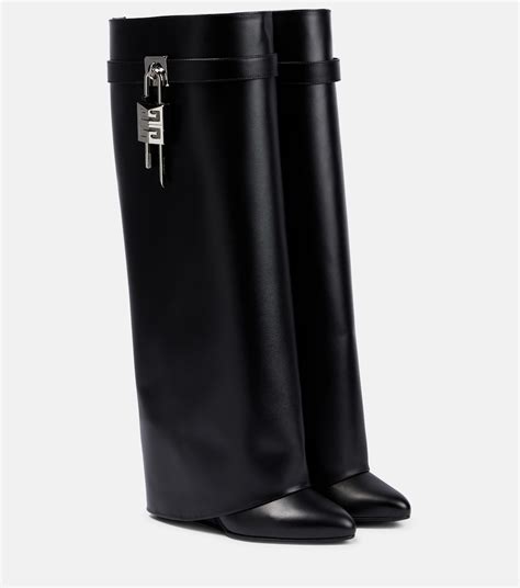 givenchy wide calf|Givenchy shark lock boots sale.